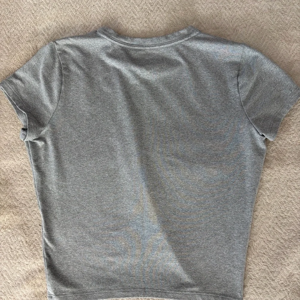 Hollister Gray Crewneck Tee with White Logo - Picture 2 of 3
